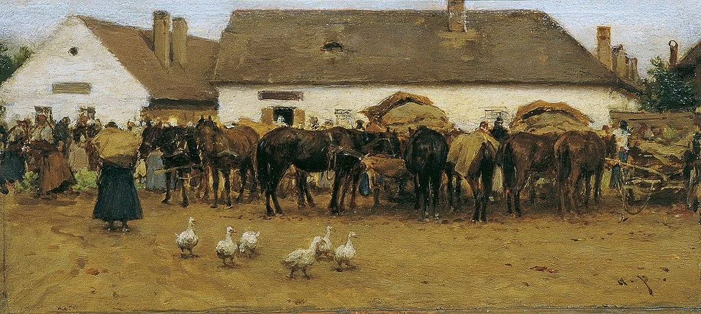 Mercato a Szolnok - Österreichische Galerie Belvedere, Vienna